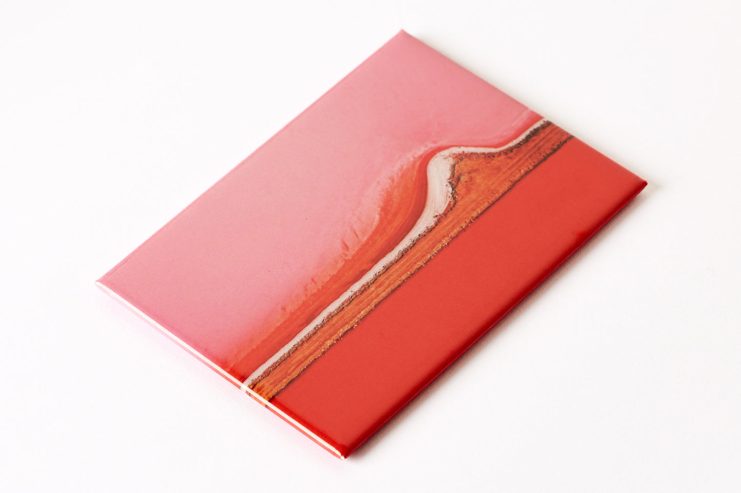 Australian Prints by Mackenzie Sweetnam. An aerial abstract image of Hutt Lagoon printed on a high quality magnet.